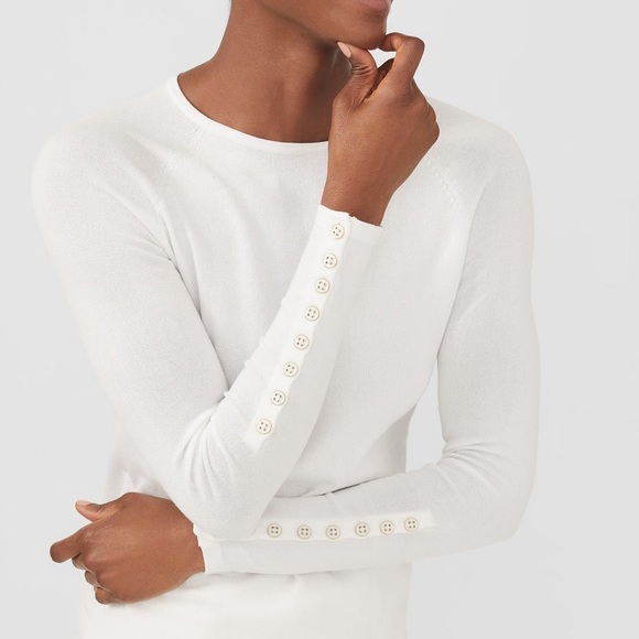 J. McLaughlin Jamey sweater, white, small, NWOT - Picture 2 of 8